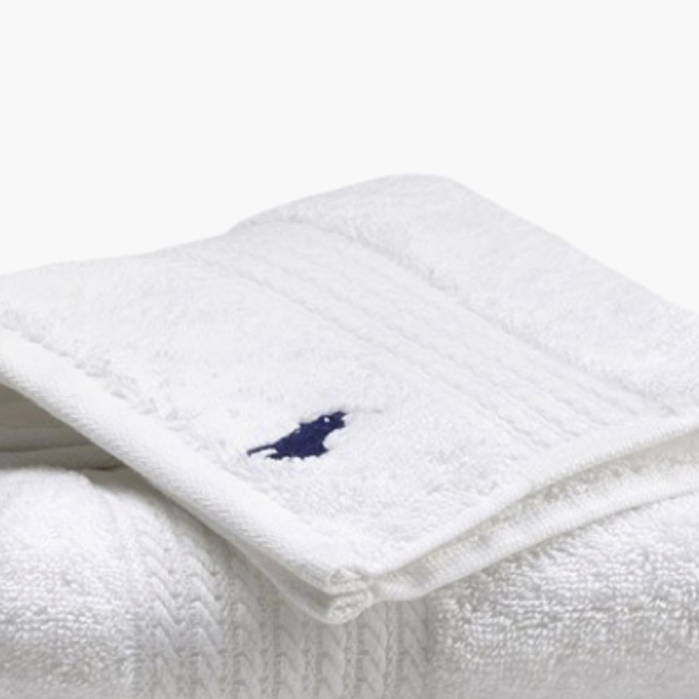 Polo RALPH LAUREN Towel Wash Cloth Towel Polo Player 13x13 inch - Picture 3 of 3